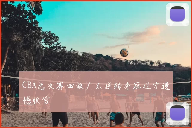 CBA总决赛回放广东逆转夺冠辽宁遗憾收官